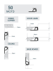 Square Edge Fabric Wall Track System | 4 pieces 1/2" x 5' - Image 2 of 0