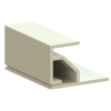 1" x 5' Square-Edged Bottom Load Fabric Wall-Mount Track System - Image 1 of 0