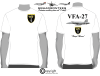 VFA-27 Royal Maces F/A-18 Squadron T-Shirt D6- USN Licensed Product - Image 1 of 0