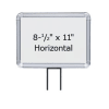 8.5" x 11" Radius Corner Sign Frame for 10' Beltrac Stanchions - Image 2 of 0