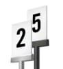 Cashier Station Lights White Frameless Panel black numbers - Image 1 of 0