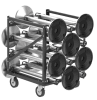 Storage Cart for Retractabelt Stanchions, Horizontal (Base Unit) - Image 3 of 0