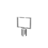 “Heavy-duty horizontal sign frame for retractable belt stanchions” - Image 1 of 0