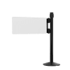 black crowd control swing gate with aluminum post - Image 2 of 0
