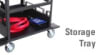 “21 post horizontal stanchion cart with compact storage design” - Image 3 of 0