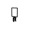 “Radius corner stanchion sign frame for retractable belt barriers” - Image 2 of 0