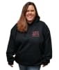 Black/Red Studz Hoodie W Front Pocket 2 Sided - Image 2 of 0