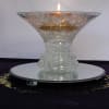 Glass flared bubble bowl for floating candle centerpieces - Image 2 of 0