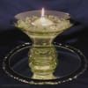 Glass flared bubble bowl for floating candle centerpieces - Image 3 of 0