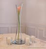 Pearled calla lily in Maria vase candle centerpiece kit - Image 3 of 0