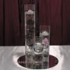 Cylinders cylinder set and black spheres floating candle centerpiece - Image 3 of 0