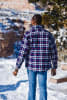 M's Dillon Insulated Shirt Jacket - Navy/Red Plaid - Image 3 of 0