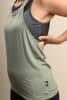 W's Lightweight Cut Out Halter Yoga Tank - Olive - Image 3 of 0
