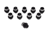 Billet Aluminum Lug Nut (Std.) 1/2" - Two Tone Black - Image 1 of 0