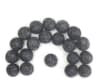 Felt Balls - Black Herringbone - Image 1 of 0