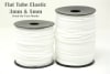 Elastic - Flat Tube - White - 3mm - Image 1 of 0