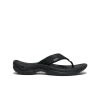 Keen Men's Kona Leather Flip-Flop Sandal (Solid Black) - 1029144 - Image 1 of 0