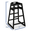 YouthStar Wood Pub Height Highchair - Image 3 of 0