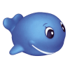 Rubber Little Blue Whale, 661-AD3114 - Image 1 of 0