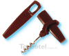 Combination corkscrew & bottle opener, plain/unimprinted, #679-3010burgundy - Image 1 of 0