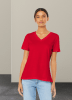 Ladies Relaxed Jersey Short Sleeve V-Neck Tee, 751-BC6405 - Image 2 of 0