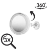 Jerdon 3X Halo Lighted Wall Mirror, Double Arm, Chrome, No. 780-HL7C - Image 3 of 0