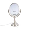 Jerdon First Class 10X Lighted Table Top Mirror, Nickel, No. 780-HL9510N - Image 2 of 0