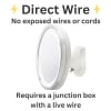 Jerdon 9.75" 5X Lighted Wall Mirror (Direct Wire) - Image 5 of 0