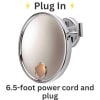 Jerdon 3X Euro Lighted Wall Mirror, Double Arm, Chrome, No. 780-JD7C - Image 5 of 0