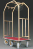 Glaro Bellman Cart - 2" Diameter Satin Brass Tubing. 783-5500BE - Image 1 of 0