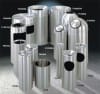 Glaro "New Yorker" all satin aluminum sand cover urn, #783-923SA - Image 2 of 0