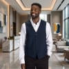 Men's Economy V-Neck Vest, 843-4490 - Image 1 of 0