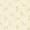 This shows a floral sprig in topaz tan  on a cream ground. - Image 1 of 0