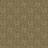 This image shows a delicate intertwining scroll with leaves and dots colored as a tone-on-tone fabric blender quilt fabric. - Image 1 of 0