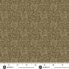 This image shows a delicate intertwining scroll with leaves and dots colored as a tone-on-tone fabric blender quilt fabric. - Image 2 of 0