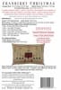 Cranberry Christmas Sampler Cross Stitch Pattern by Artful Offerings  shows a red house and Christmas wreaths and Christmas garland in a winter Christmas scene. - Image 2 of 0