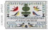 Songbird Sampler Cross Stitch Pattern by Artful Offerings shows five different kinds of songbirds. - Image 1 of 0