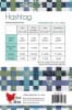 HASHTAG Quilt Pattern by Cluck Cluck Sew shows a straight set quilt with colorful blocks  of small squares in bright colors on a white background. - Image 2 of 0