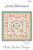 Sweet Adventure Quilt Pattern  Quilt Pattern by Chelsi Stratton Designs shows a center medallion quilt, with multiple different quilt blocks, including hearts and stars in scrappy colors. - Image 1 of 0