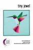 Tiny Jewel Hummingbird Foundation Quilt Pattern shows a ruby throated hummingbird in mid flight. - Image 1 of 0