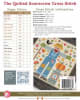 The Quilted Scarecrow CROSS STITCH Pattern from It's Sew Emma shows a scarecrow and fall iconagraphy such as a pumpkin, crows, and falling leaves in a multi-color design for stitching in cross stitch. - Image 2 of 0