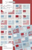 Miss Americana Quilt Pattern from Lella Boutique shows a modern American flag quilt design. - Image 1 of 0