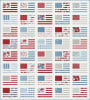 Miss Americana Quilt Pattern from Lella Boutique shows a modern American flag quilt design. - Image 4 of 0