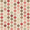 Blue Moon Quilt Pattern by Laundry Basket Quilts shows a traditional "zig zag quilt set in tones of cream, pink and brown. - Image 1 of 0