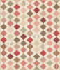 Blue Moon Quilt Pattern by Laundry Basket Quilts shows a traditional "zig zag quilt set in tones of cream, pink and brown. - Image 2 of 0