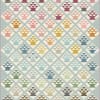Candy Basket Quilt Pattern by Laundry Basket Quilts shows a pretty basket quilt, in a diagonal set, sewn with springtime colored fabrics from the Sewing Basket Collections. - Image 2 of 0