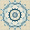 Dallas Quilt Pattern by Laundry Basket Quilts by Laundry Basket Quilt shows a star quilt in cream and shades of blue. - Image 1 of 0