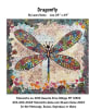 Dragonfly Collage Quilt Pattern by Laura Heine by Laura Heine  shows a dragonfly with stain glass looking wings and a colorful undulating border. - Image 1 of 0