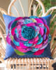 GIANT ZINNIA PILLOW Collage Pattern by Laura Heine. - Image 2 of 0