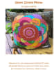 GIANT ZINNIA PILLOW Collage Pattern by Laura Heine. - Image 3 of 0